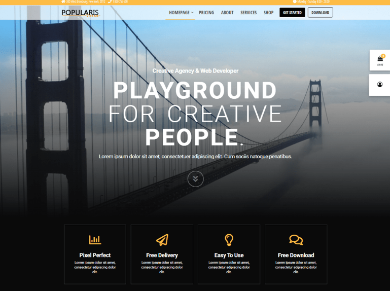 Popularis Verse is a fast, clean and modern-looking responsive multipurpose theme for WordPress