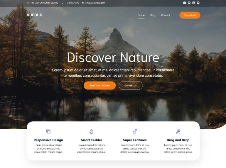 Rufous is an innovative, easily customizable, multi-purpose theme.